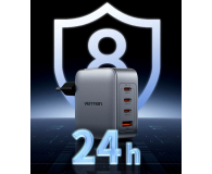 Vention Ładowarka 100W GaN 1x USB-A 3x USB-C + kabel USB-C do USB-C - 1543403 - zdjęcie 2